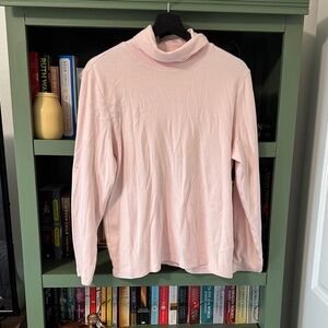 Karen Scott Soft Pink Turtleneck Top